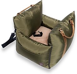 INSTACHEW YOKO Bolster Dog & Cat Travel Bed, Army, Regular