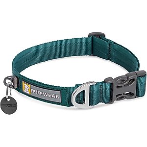 Ruffwear Front Range Dog Collar, Tumalo Teal, 11 to 14-in neck