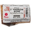 Bones & Chews Made in USA Roasted Marrow Bone 3" Dog Treat, 1 count