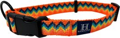 Hamilton Nylon Weave Standard Dog Collar, Orange, Small/Medium: 12 to 18-in neck, 5/8-in wide