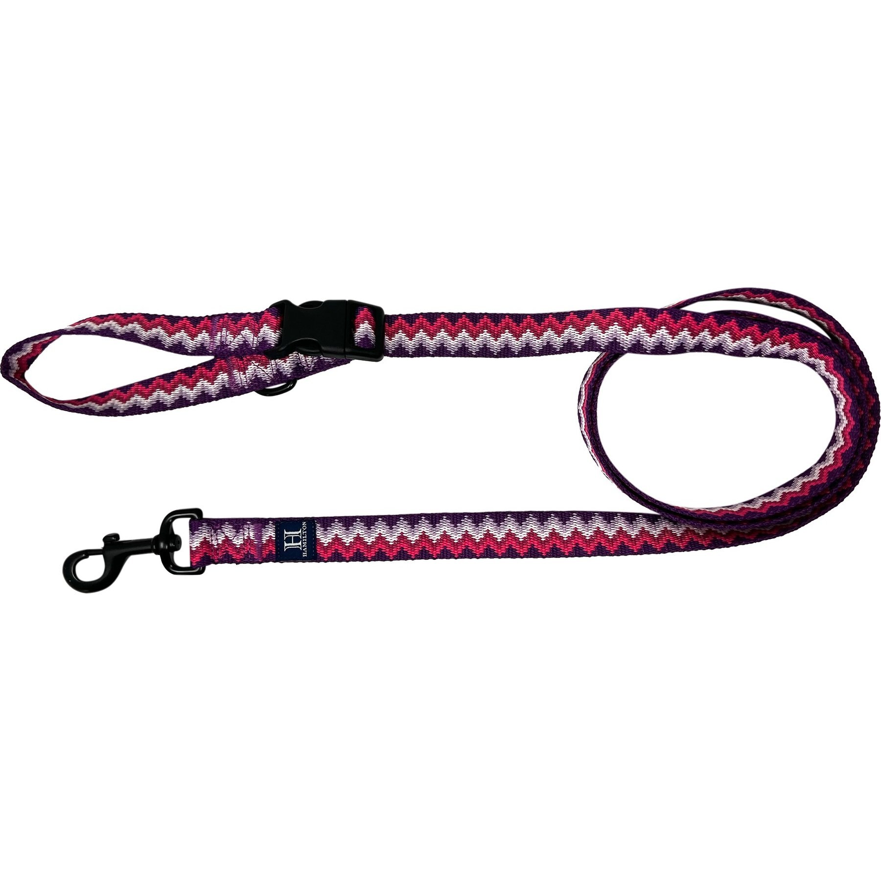 Hamilton Nylon Weave Adjustable Multi-Function Standard Dog Leash, Purple, Medium/Large: 4 to 6-ft long, 1-in wide