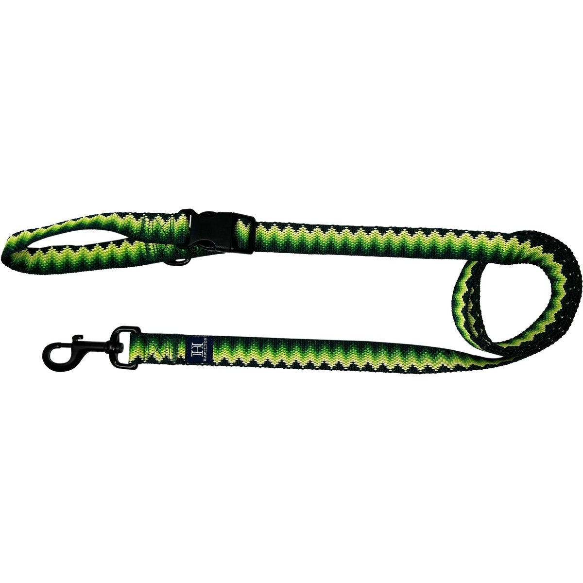 Hamilton Nylon Weave Adjustable Multi-Function Standard Dog Leash, Green, Medium/Large: 4 to 6-ft long, 1-in wide