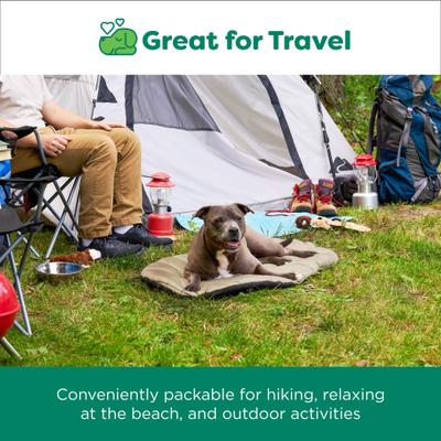 Show full view: FurHaven Trail Pup Packable Dog Bed, Large, Black & Tan slide 6 of 10