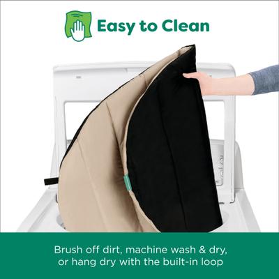 Show full view: FurHaven Trail Pup Packable Dog Bed, Large, Black & Tan slide 8 of 10