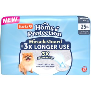 Hartz Home Protection Miracle Guard Dog Potty Pads, Regular, 25 count