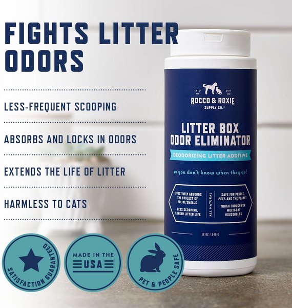 Show full view: Rocco & Roxie Supply Co. Litter Box Cat Odor Eliminator, 12-fl oz bottle slide 3 of 10