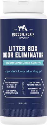 Show full view: Rocco & Roxie Supply Co. Litter Box Cat Odor Eliminator, 12-fl oz bottle + Professional Strength Stain & Odor Eliminator, 24-fl oz spray slide 2 of 9