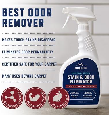 Show full view: Rocco & Roxie Supply Co. Professional Strength Pet Stain & Odor Eliminator, 32-fl oz spray slide 4 of 11