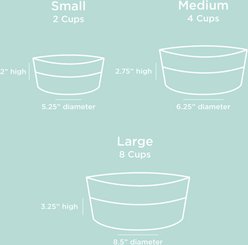Waggo Uplift Elevated Ceramic Cat & Dog Bowl, Speckle, Medium: 4-Cup slide 2 of 8