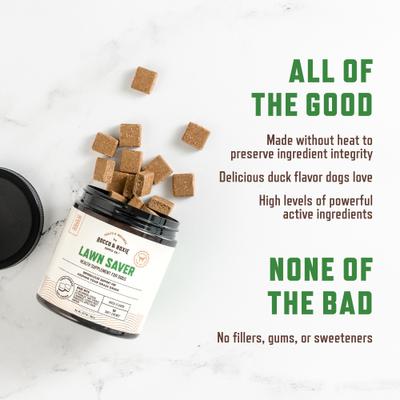 Show full view: Rocco & Roxie Supply Co. Duck Flavored Chew Lawn Protection Supplement for Dogs, 90 count slide 7 of 12