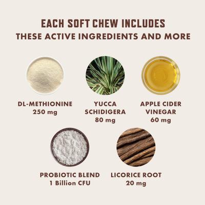 Show full view: Rocco & Roxie Supply Co. Duck Flavored Chew Lawn Protection Supplement for Dogs, 90 count slide 6 of 12