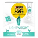 Tidy Cats Free & Clean Lightweight Unscented Clumping Clay Cat Litter, 17-lb box