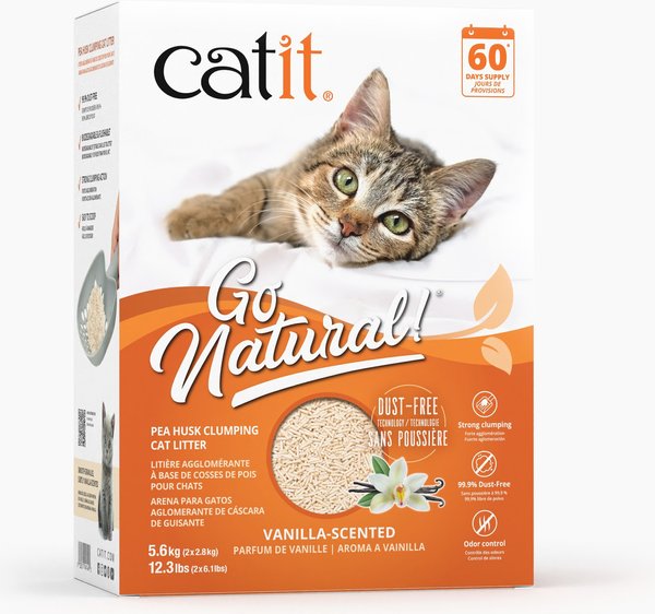 Catit Go Natural Pea Husk Clumping Cat Litter Natural 12.3 lb bag