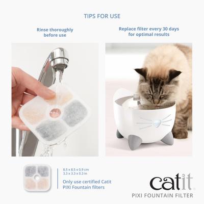 Show full view: Catit Pixi Cartridge Cat Fountain Filter, 12 count slide 5 of 6