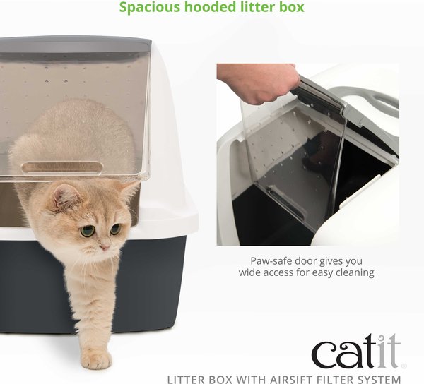 CATIT AiRSiFT Litter Pan Grey Jumbo Chewy