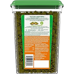 Greenies Feline SmartBites Healthy Indoor Natural Chicken Flavor Soft & Crunchy Adult Cat Treats, 16-oz tub