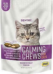 Sentry Calming Chews Supplement for Cats, 4-oz bag