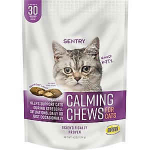 Sentry Calming Chews Supplement for Cats, 4-oz bag