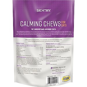 Sentry Calming Chews Supplement for Cats, 4-oz bag