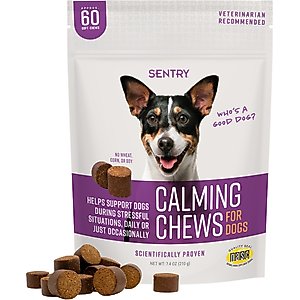 Sentry Good Behavior Chicken Flavored Soft Chew Calming Supplement for Dog, 60 count
