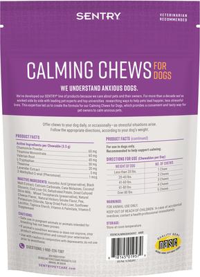 Show full view: Sentry Good Behavior Chicken Flavored Soft Chew Calming Supplement for Dog, 60 count slide 3 of 10
