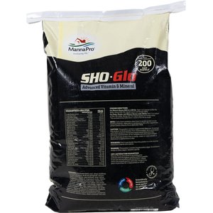 Manna Pro Sho-Glo Complete Vitamin & Mineral Pellets Horse Supplement, 25-lb bag