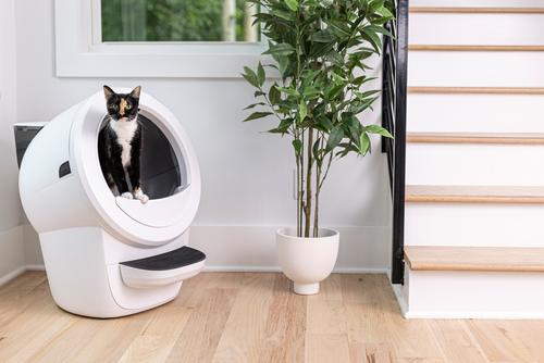Show full view: Whisker Litter-Robot 4 LitterHopper Cat Litter Refill System, White slide 3 of 6