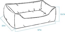 Pendleton Berber Kuddler Dog Bed, Wyeth Trail Oxford, X-Large: 42 x 30 x 10.5-in slide 2 of 9
