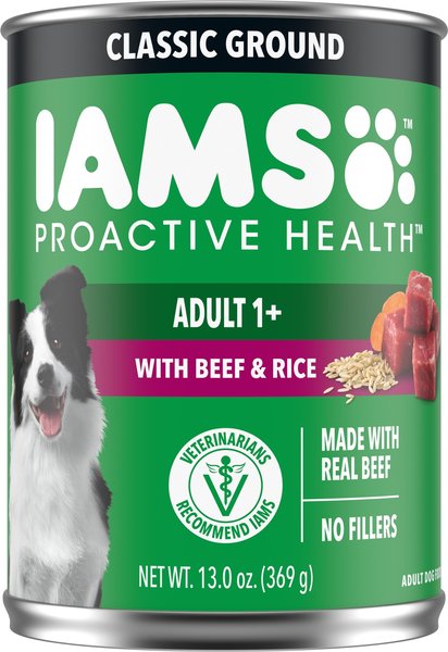 Iams proactive health beef and rice best sale