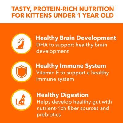Show full view: Iams Perfect Portions Healthy Kitten Chicken Recipe Grain-Free Cuts in Gravy Wet Cat Food Trays, 2.6-oz, case of 24 twin-packs slide 6 of 12