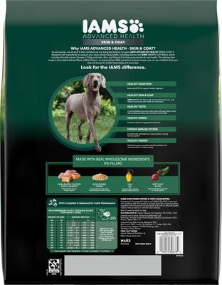 Show full view: Iams Advanced Health Skin & Coat Chicken & Salmon Recipe Adult Dry Dog Food, 13.5-lb bag slide 3 of 11