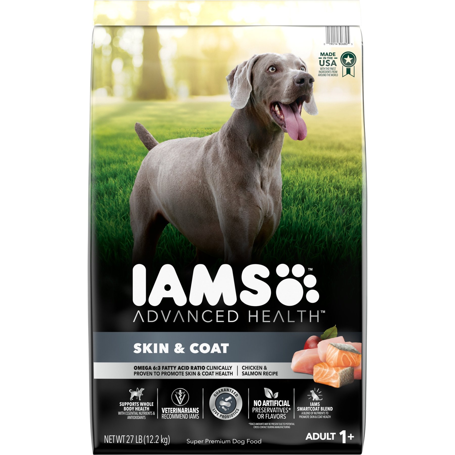 Iams proactive health sensitive skin & stomach grain free chicken & peas dry dog food best sale