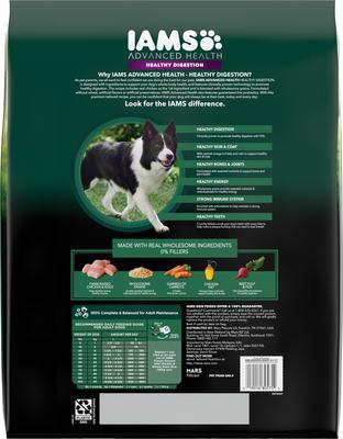 Show full view: Iams Advanced Health Adult Healthy Digestion with Real Chicken Dry Dog Food, 13.5-lb bag slide 3 of 11