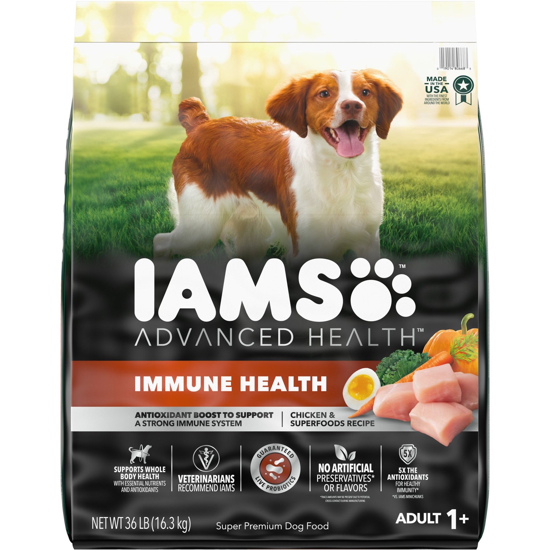 IAMS Advanced Immune Health Chicken Superfoods Adult Dry Dog Food 13.5 lb bag Chewy