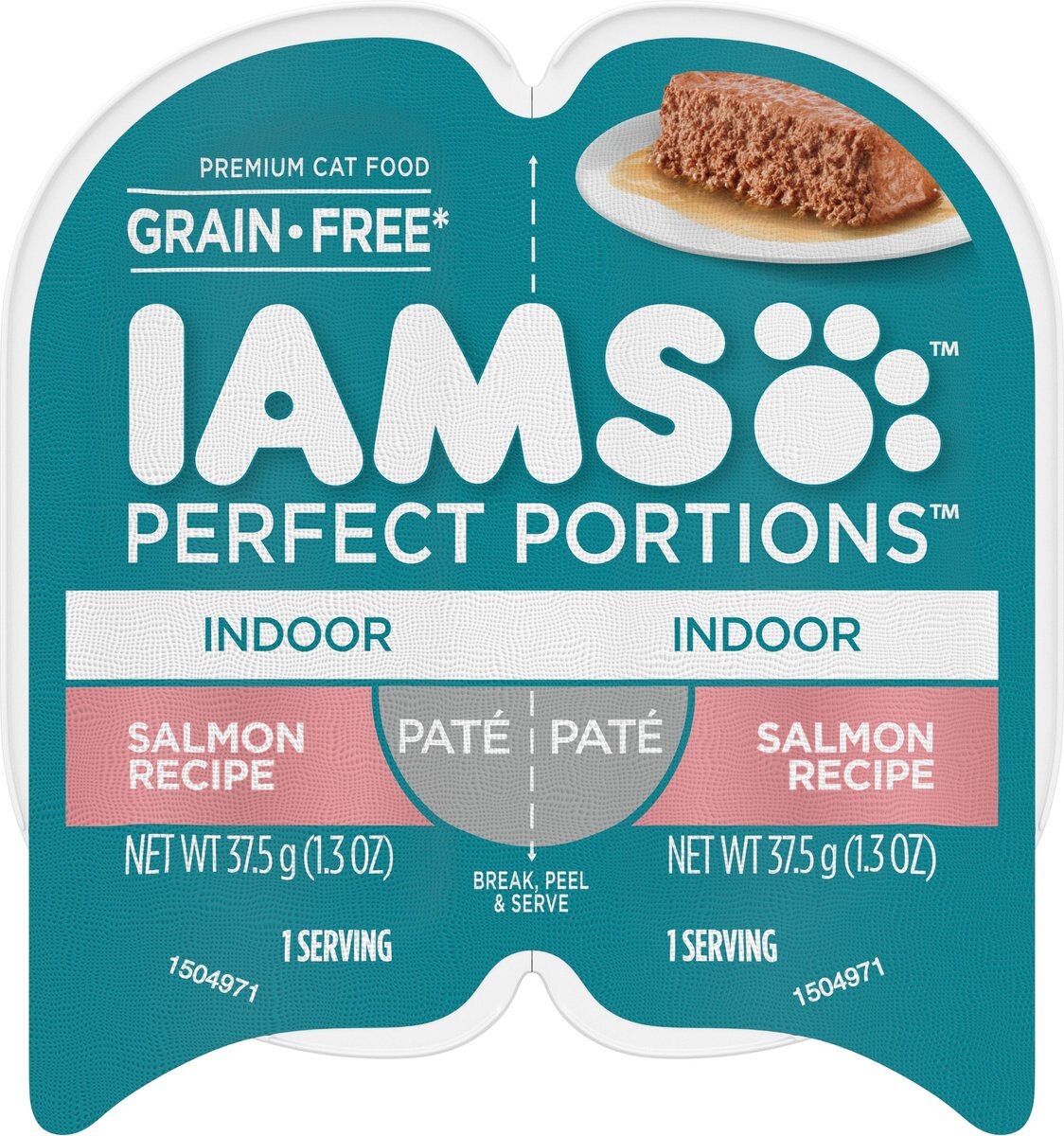 Iams Premium Pate with Savory Salmon & Select Oceanfish in Broth Variety Pack Canned Cat Food