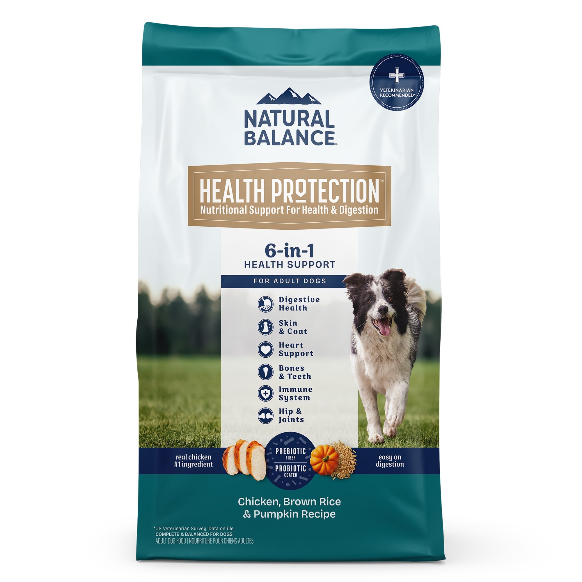 NATURAL BALANCE Health Protection Adult Real Chicken, Brown Rice ...