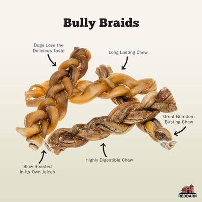 Show full view: Redbarn Premium 7" Braided Bully Sticks Dog Treats, 20 count slide 3 of 12