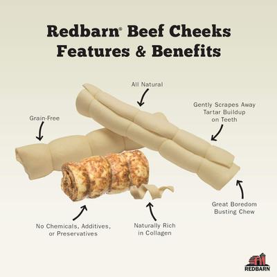 Show full view: Redbarn Glazed Beef Cheek Roll Dog Chew, Small/Medium slide 3 of 12