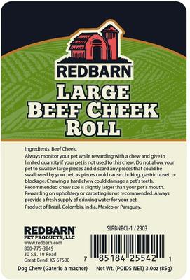Show full view: Redbarn Beef Cheek Roll Dog Chew, Large slide 10 of 12