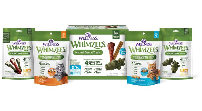WHIMZEES by Wellness Brushzees Dental Chews Natural Grain-Free Dental Dog Treats