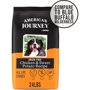 American Journey Chicken & Sweet Potato Recipe Grain-Free Dry Dog Food, 24-lb bag