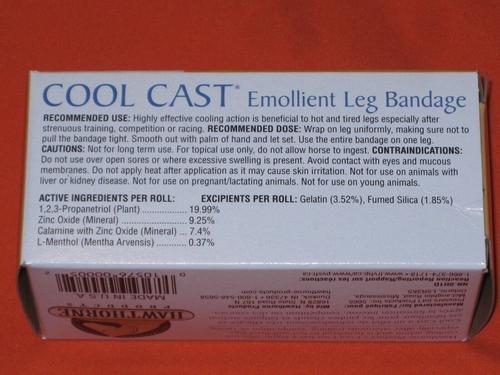 Show full view: Hawthorne Products Horse First Aid Cool Cast Emollient Leg Bandage, 1 box, 12 count, 3-in x 10-yd slide 8 of 9