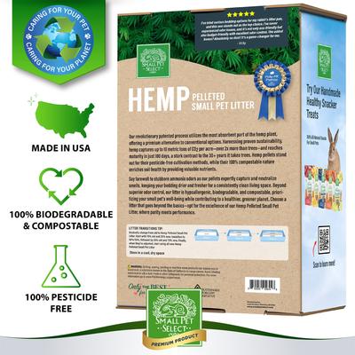 Show full view: Small Pet Select Hemp Pellet Small Animal Bedding, 20-lb box slide 4 of 7