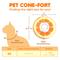 Show in main carousel: SunGrow Post-Surgery Soft Cone Dog & Cat Recovery Collar, Orange, Medium slide 7 of 8