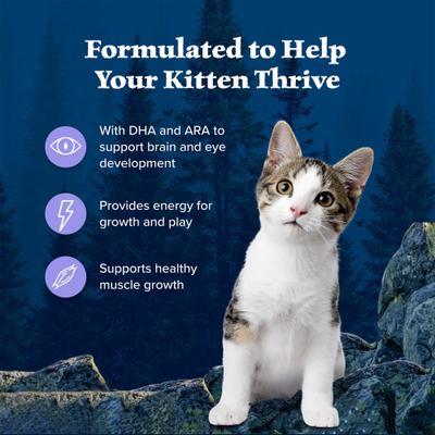 Show full view: Blue Buffalo Wilderness Kitten Salmon Grain-Free Canned Food + Chicken Recipe Grain-Free Dry Cat Food slide 9 of 9