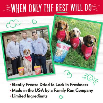 Show full view: Charlee Bear Meaty Bites Beef & Cheese Grain-Free Freeze-Dried Dog Treats, 2.25-oz bag slide 8 of 10