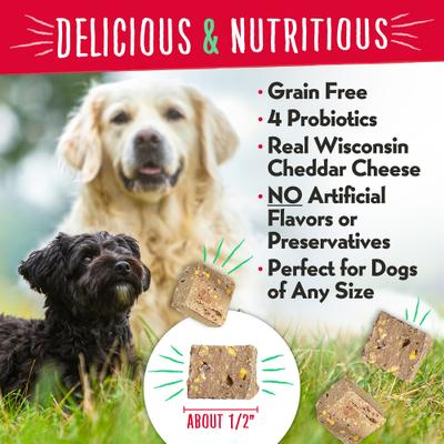 Show full view: Charlee Bear Meaty Bites Beef & Cheese Grain-Free Freeze-Dried Dog Treats, 2.25-oz bag slide 7 of 10