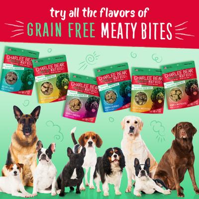 Show full view: Charlee Bear Meaty Bites Beef & Cheese Grain-Free Freeze-Dried Dog Treats, 2.25-oz bag slide 9 of 10