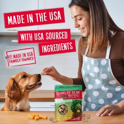 Show full view: Charlee Bear Meaty Bites Beef & Cheese Grain-Free Freeze-Dried Dog Treats, 2.25-oz bag slide 5 of 10