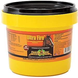 Finish Line Ultra Fire Multivitamin Apple Flavor Powder Horse Supplement, 60-oz tub
